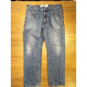 Vintage Levi's 505 Jeans Regular Fit Blue Denim Mens W36 L34 Distressed Y2K‎ 90